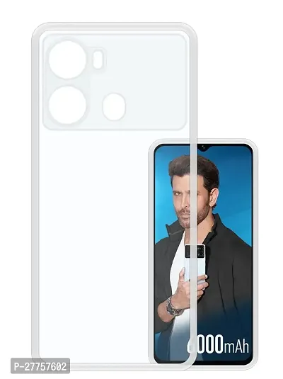 RichCell Soft Silicone|Perfect Fitting Hybrid Edge to Edge Side Protection Transparent Back Cover for Itel P40-thumb0