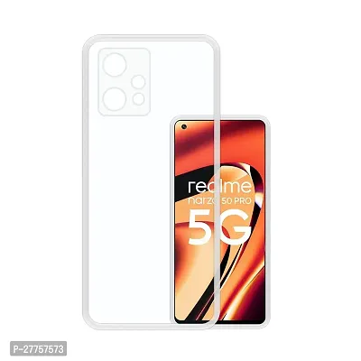 RichCell Soft Silicone|Perfect Fitting Hybrid Edge to Edge Side Protection Transparent Back Cover for Realme Narzo 50 Pro 5G-thumb0