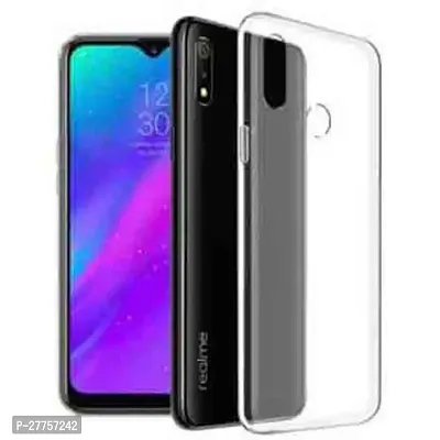 RichCell Soft Silicone|Perfect Fitting Hybrid Edge to Edge Side Protection Transparent Back Cover for Realme 3 Pro-thumb0