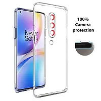 RichCell Soft Silicone|Perfect Fitting Hybrid Edge to Edge Side Protection Transparent Back Cover for OnePlus 8 Pro-thumb1