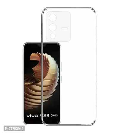 Rich Cell Soft Silicone|Perfect Fitting Hybrid Edge to Edge Side Protection Transparent Back Cover for Vivo V23-thumb0