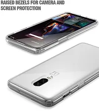 RichCell Soft Silicone|Perfect Fitting Hybrid Edge to Edge Side Protection Transparent Back Cover for OnePlus 6T-thumb1