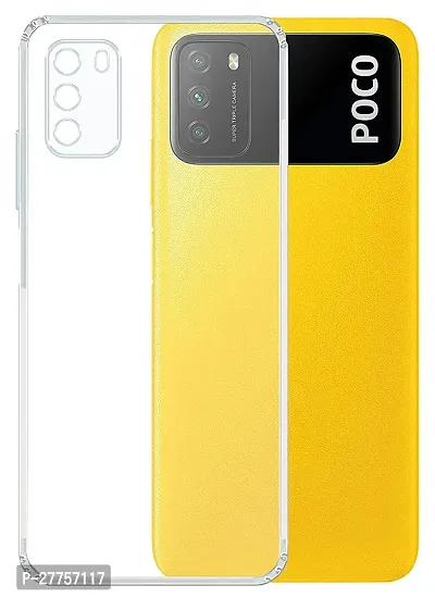 RichCell Soft Silicone|Perfect Fitting Hybrid Edge to Edge Side Protection Transparent Back Cover for POCO M3-thumb3