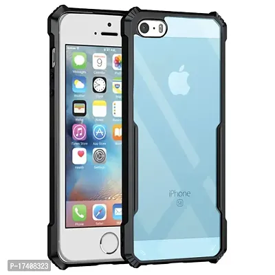 Rich Cell Shockproof Crystal Clear Eagle Back Cover With 360 Protection for iPhone 5 - Black-thumb0