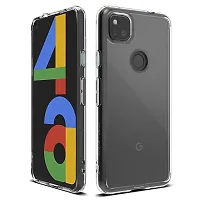 RichCell Ultra-Hybrid Crystal Clear| Shockproof Design | Camera Protection Bump | Soft Clear Back | Bumper Case Cover for Google Pixel 4A - Transparent-thumb1