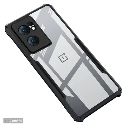 Rich Cell Shockproof Crystal Clear Eagle Back Cover With 360 Protection for OnePlus Nord CE 2 5G - Black-thumb0