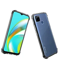 RichCell Soft Silicone|Perfect Fitting Hybrid Edge to Edge Side Protection Transparent Back Cover for Realme C15-thumb3