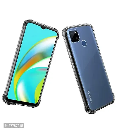 RichCell Soft Silicone|Perfect Fitting Hybrid Edge to Edge Side Protection Transparent Back Cover for Realme C15-thumb4