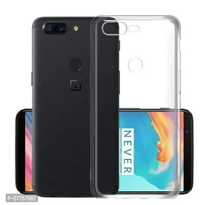 RichCell Soft Silicone|Perfect Fitting Hybrid Edge to Edge Side Protection Transparent Back Cover for OnePlus 5T