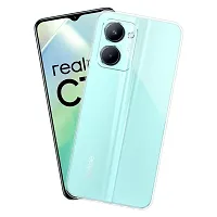 RichCell Soft Silicone|Perfect Fitting Hybrid Edge to Edge Side Protection Transparent Back Cover for Realme C33 2023-thumb3