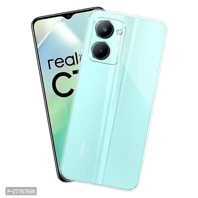 RichCell Soft Silicone|Perfect Fitting Hybrid Edge to Edge Side Protection Transparent Back Cover for Realme C33 2023-thumb4