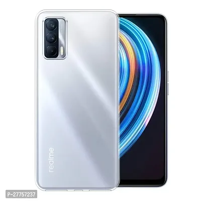 RichCell Soft Silicone|Perfect Fitting Hybrid Edge to Edge Side Protection Transparent Back Cover for Realme X7-thumb0