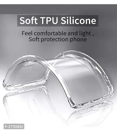 Rich Cell Soft Silicone|Perfect Fitting Hybrid Edge to Edge Side Protection Transparent Back Cover for Vivo T1 44W-thumb2