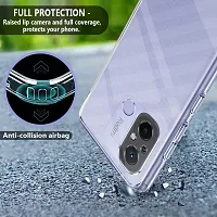 RichCell Soft Silicone|Perfect Fitting Hybrid Edge to Edge Side Protection Transparent Back Cover for Redmi 12C-thumb3