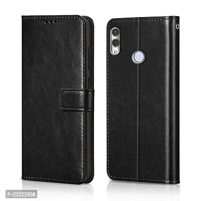 Rich Cell Shockproof Vintage Flip Back Cover For Honor 10 Lite - Black-thumb0