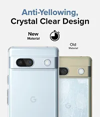 RichCell Soft Silicone|Perfect Fitting Hybrid Edge to Edge Side Protection Transparent Back Cover for Pixel 7A-thumb1