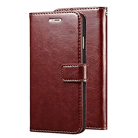 ClickCase? for Realme 5 Pro Flipper Series Leather Wallet Flip Case Kick Stand with Magnetic Closure Flip Cover for Realme 5 Pro