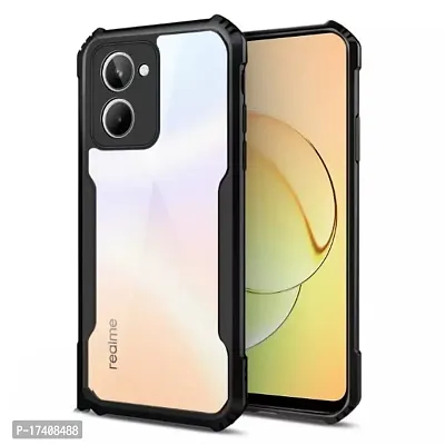 Rich Cell Shockproof Crystal Clear Eagle Back Cover With 360 Protection for Realme 10 Pro - Black-thumb0