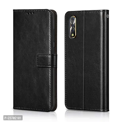 Rich Cell Shockproof Vintage Flip Back Cover For Asus Zenfon Max Pro M2 Black