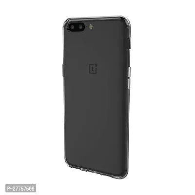 RichCell Soft Silicone|Perfect Fitting Hybrid Edge to Edge Side Protection Transparent Back Cover for OnePlus 5