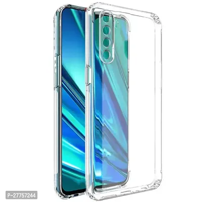 RichCell Soft Silicone|Perfect Fitting Hybrid Edge to Edge Side Protection Transparent Back Cover for Realme 6-thumb0