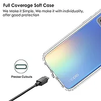 RichCell Soft Silicone|Perfect Fitting Hybrid Edge to Edge Side Protection Transparent Back Cover for Oppo A55-thumb2