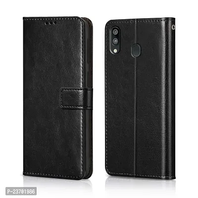 Rich Cell Shockproof Vintage Flip Back Cover For Asus Zenfon Max Pro M2 Black-thumb0