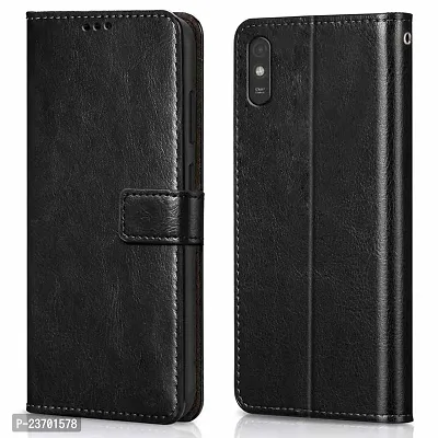 Rich Cell Shockproof Vintage Flip Back Cover For Asus Zenfon Max Pro M2 Black-thumb0