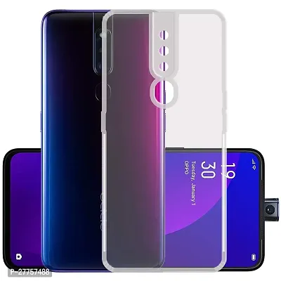 RichCell Soft Silicone|Perfect Fitting Hybrid Edge to Edge Side Protection Transparent Back Cover for Oppo F11 Pro-thumb0