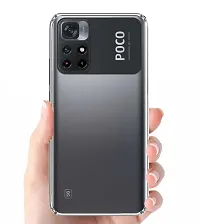 RichCell Soft Silicone|Perfect Fitting Hybrid Edge to Edge Side Protection Transparent Back Cover for POCO M4 Pro-thumb2