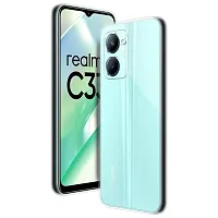 RichCell Soft Silicone|Perfect Fitting Hybrid Edge to Edge Side Protection Transparent Back Cover for Realme C33 2023-thumb1