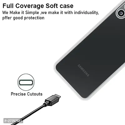 RichCell Soft Silicone|Perfect Fitting Hybrid Edge to Edge Side Protection Transparent Back Cover for Samsung F14 5G-thumb3