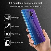 RichCell Soft Silicone|Perfect Fitting Hybrid Edge to Edge Side Protection Transparent Back Cover for Oppo A9 2020-thumb3