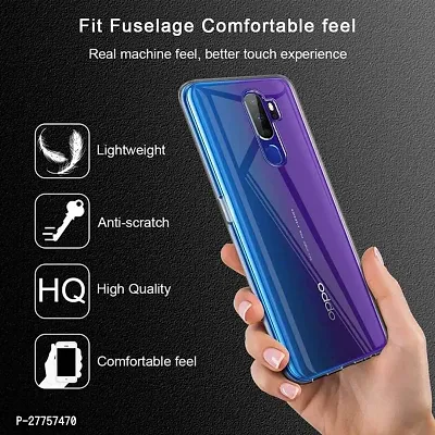 RichCell Soft Silicone|Perfect Fitting Hybrid Edge to Edge Side Protection Transparent Back Cover for Oppo A9 2020-thumb4