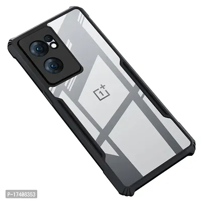 Rich Cell Shockproof Crystal Clear Eagle Back Cover With 360 Protection for OnePlus Nord CE 2 - Black-thumb0