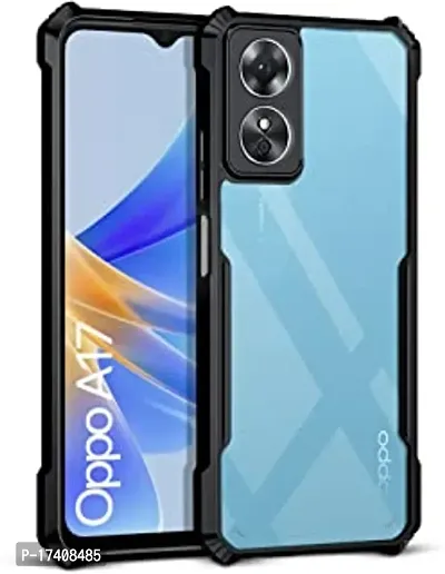 Rich Cell Shock Proof Eagle Back Cover for Oppo A17 - Black-thumb0