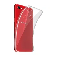 RichCell Soft Silicone|Perfect Fitting Hybrid Edge to Edge Side Protection Transparent Back Cover for Oppo F7-thumb3