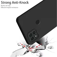 Cute Click Soft Silicone Slim Matte Liquid Silicone TPU | Shockproof Slim Back Cover Case for Redmi 9C  - Black-thumb2