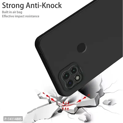 Cute Click Soft Silicone Slim Matte Liquid Silicone TPU | Shockproof Slim Back Cover Case for Redmi 9C  - Black-thumb3