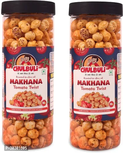 Tomato Twist Makhana Roasted in Olive Oil Pack of 2