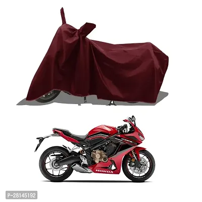 HIRANKI : Two Wheeler - Motercycle  Bike and Scooty  Cover For   HONDA CBF Stunner with Water-Resistant and Dust Proof Premium 190T Fabric_Brown-thumb0