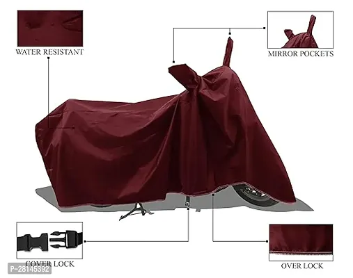 HIRANKI : Two Wheeler - Motercycle  Bike and Scooty  Cover For   HONDA CBF Stunner with Water-Resistant and Dust Proof Premium 190T Fabric_Brown-thumb2