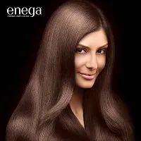 Enega nourishing no ammonia chocolate brown cream hair color with argon oil green tea extract 120ml-thumb2