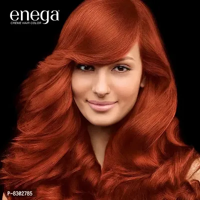 Enega nourishing no ammonia copper red cream hair color with argon oil green tea extract 120ml-thumb3