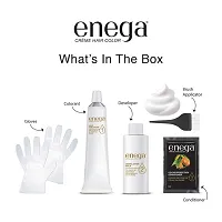 Enega nourishing no ammonia dark brown cream hair color with argon oil green tea extract 120ml-thumb3