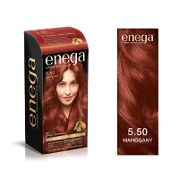 Enega nourishing no ammonia mahogany cream hair color with argon oil green tea extract 120ml-thumb1