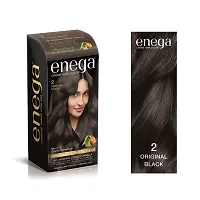 Enega nourishing no ammonia original black cream hair color with argon oil green tea extract 120ml-thumb1