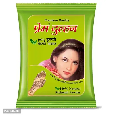 Prem Dulhan 100% Pure Natural Henna Mehandi Powder, 1kg - Green (pack of 1)