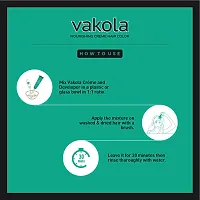 Vakola nourishing  Natural Black cream hair color with rich almond oil  aloe Vera extract - 100ml (Pack of 10)-thumb1