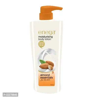 enega Almond essentials Moisturising body lotion for dry skin | smooth soft skin all day - 750 ML (Pack of 1)